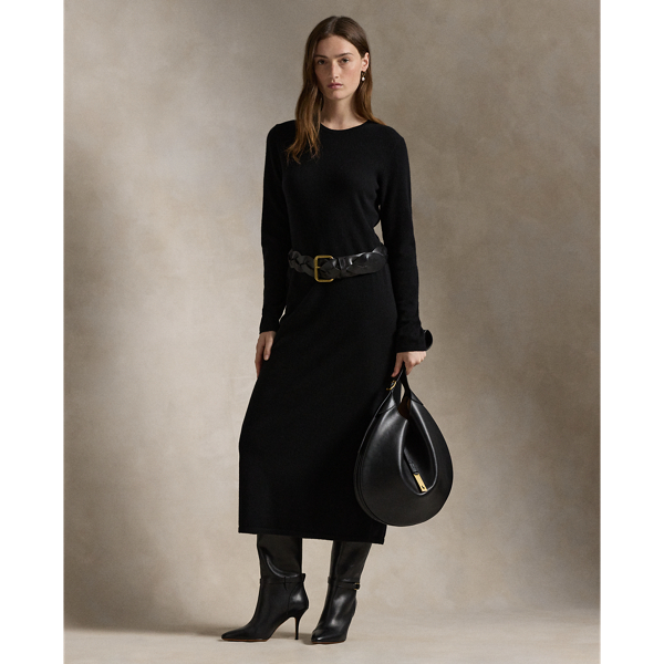 Cashmere Crewneck Jumper Dress for Women Ralph Lauren SA