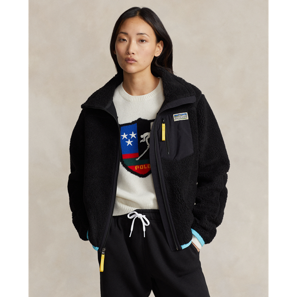 Ralph lauren zip fleece best sale