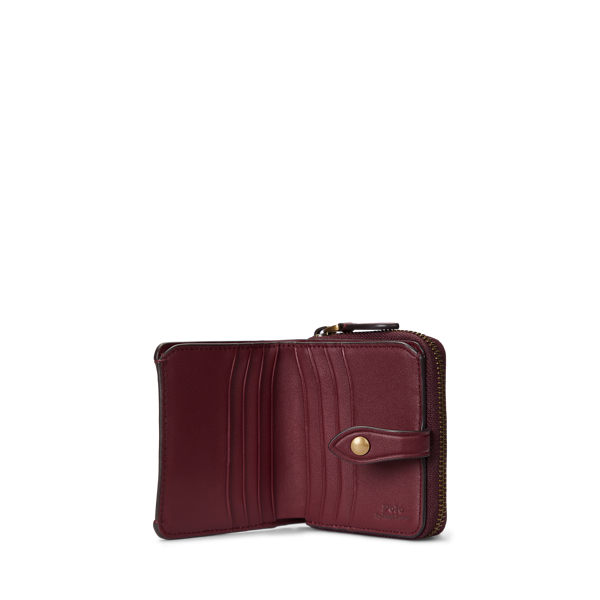 Kompakte Brieftasche mit Polo Bear Polo Ralph Lauren in Bordeaux 3