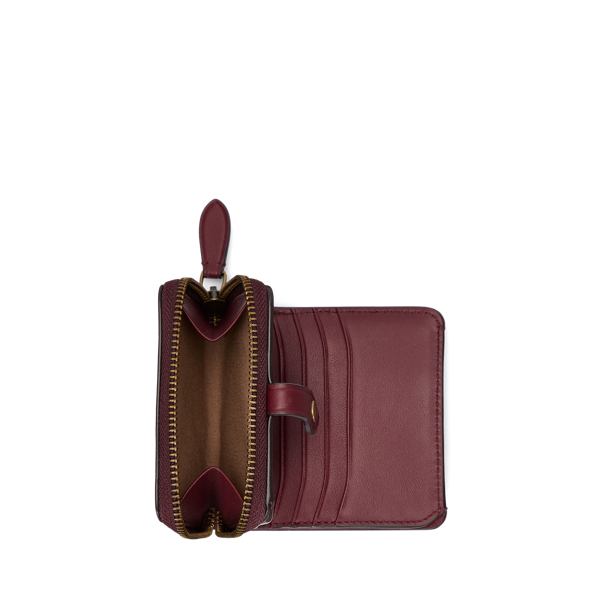 Kompakte Brieftasche mit Polo Bear Polo Ralph Lauren in Bordeaux 4