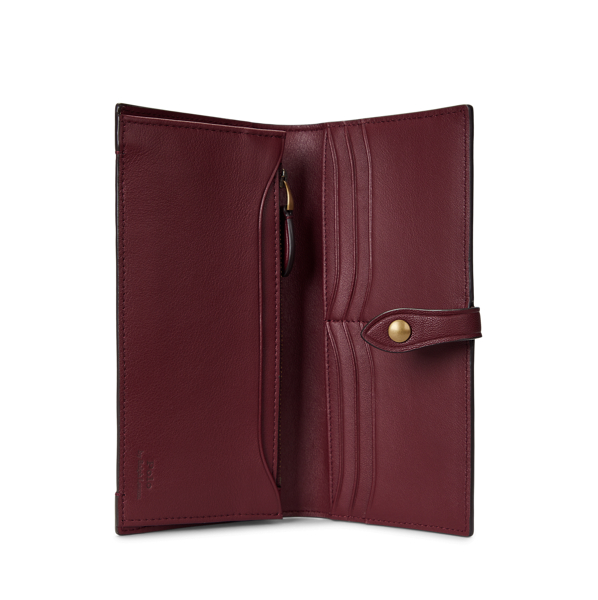 Lederbrieftasche mit Polo&nbsp;Bear Polo Ralph Lauren in Bordeaux 3