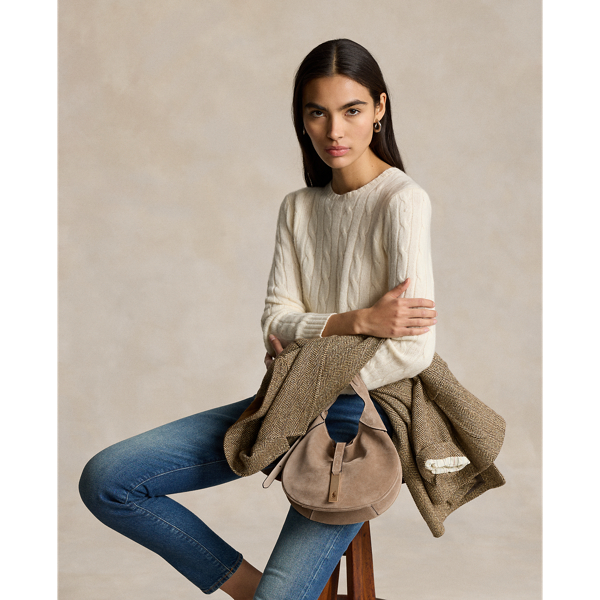 Polo ID Suede Small Shoulder Bag