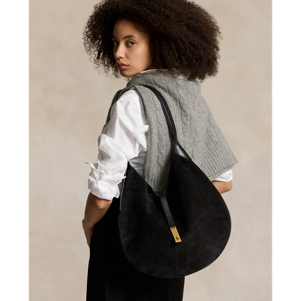 Polo ID Suede Large Shoulder Bag for Women Ralph Lauren UK
