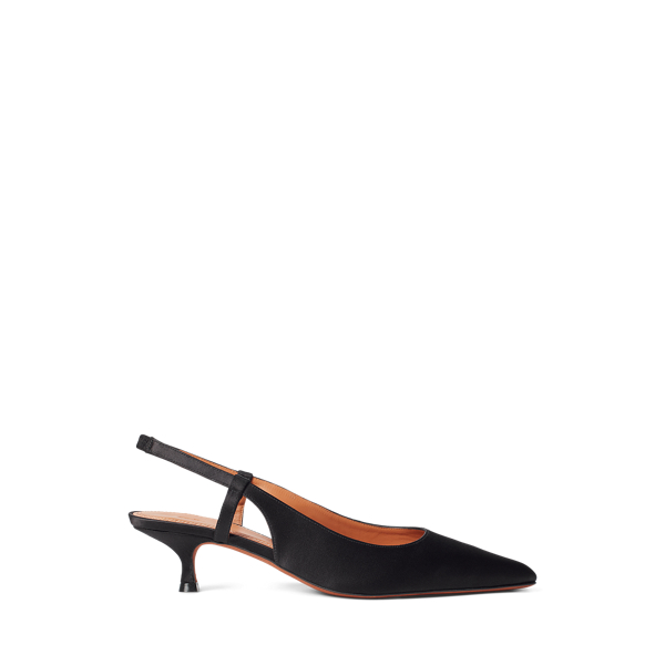 Slingback in raso Polo Ralph Lauren in 1