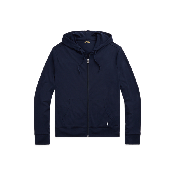 Sweat &agrave; capuche zipp&eacute; interlock de coton Polo Ralph Lauren en 1