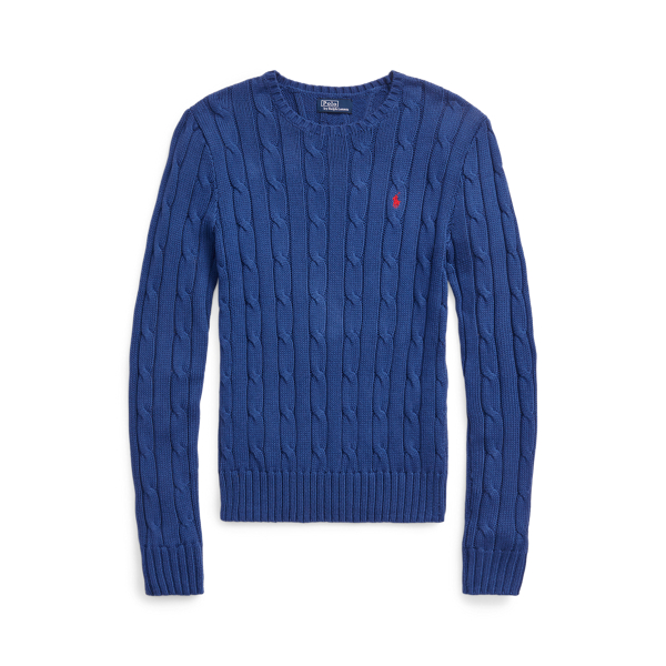 Cable-Knit Cotton Crewneck Jumper