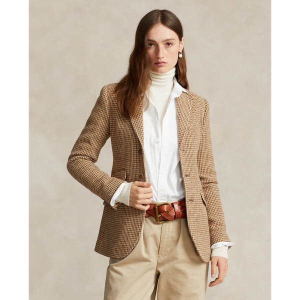Wool-Blend Twill Hacking Blazer