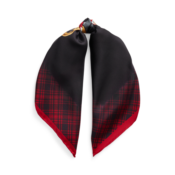 Silk Polo Bear Scarf for Women Ralph Lauren JO