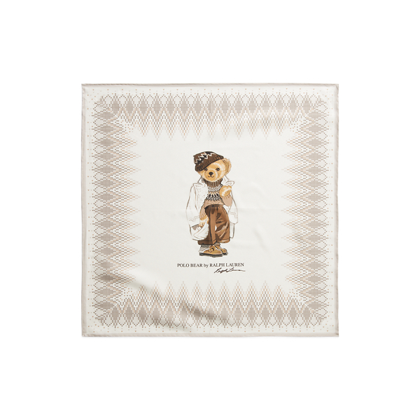 Pa&ntilde;uelo de seda con Polo Bear