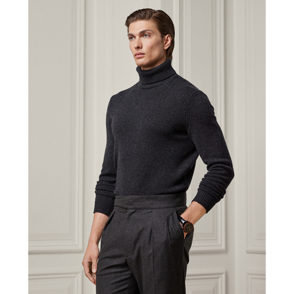 Men s Grey Turtleneck Sweaters Ralph Lauren