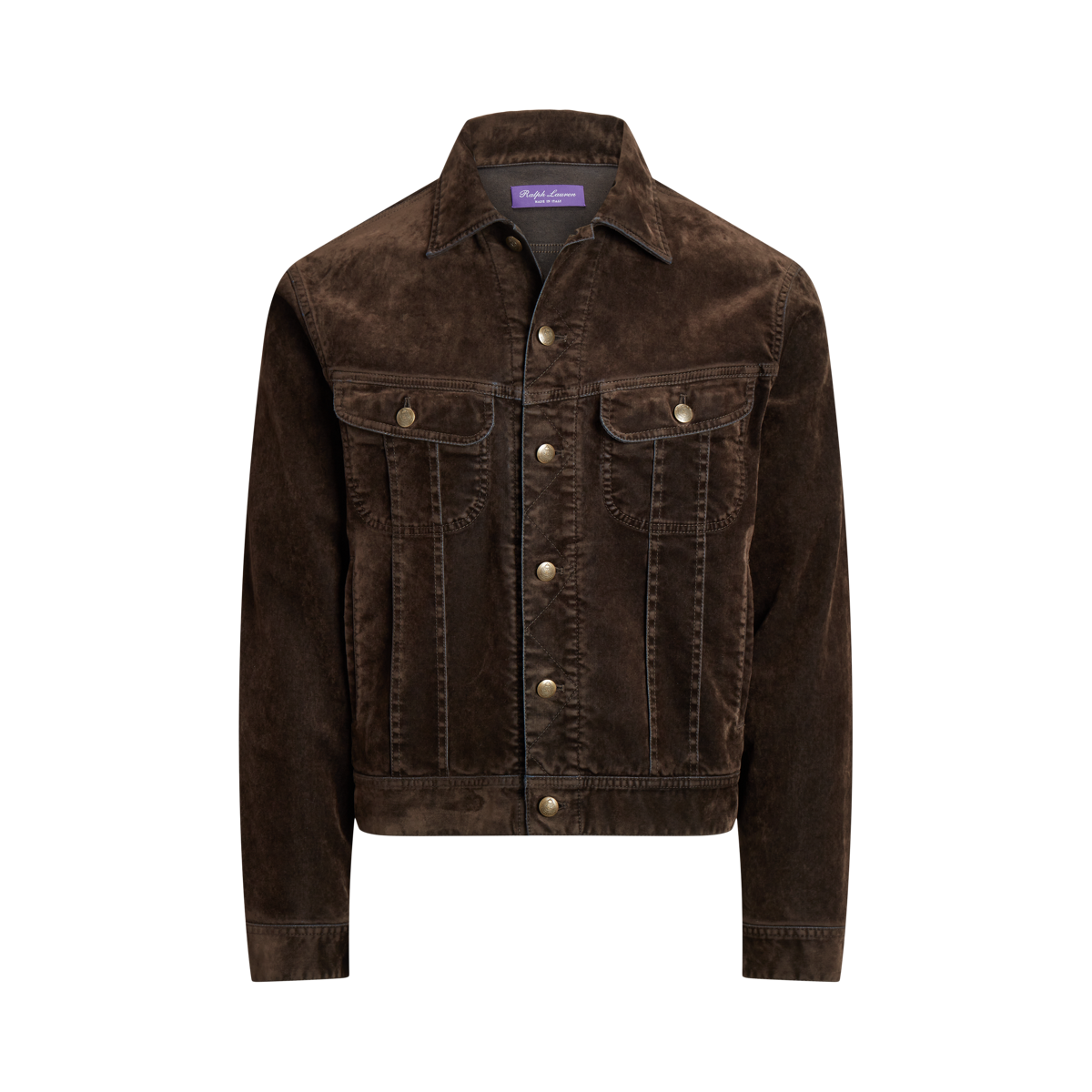 Stretch Velvet Trucker Jacket Ralph Lauren