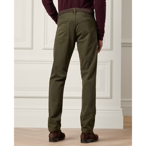 Loden Slim Fit Stretch Sateen Pant Purple Label 6