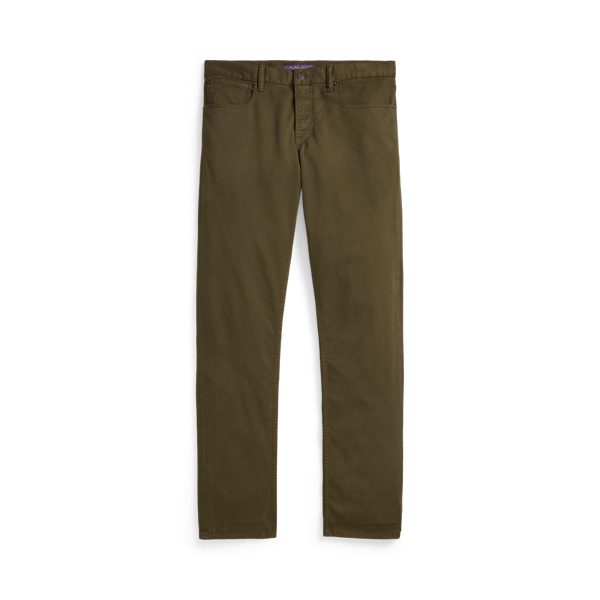 Loden Slim Fit Stretch Sateen Pant Purple Label 2