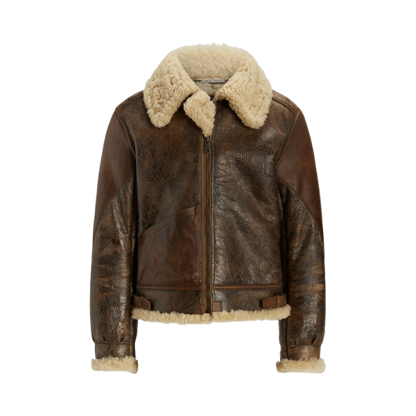 Veste en cuir ralph fashion lauren