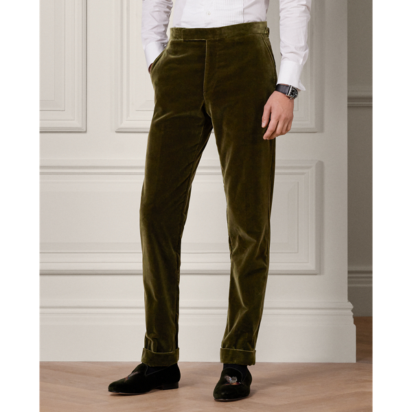 Thicket Moss Gregory Hand-Tailored Velvet Trouser Purple Label 4