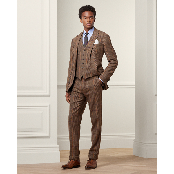 Kent Handmade Plaid Cashmere Suit Jacket