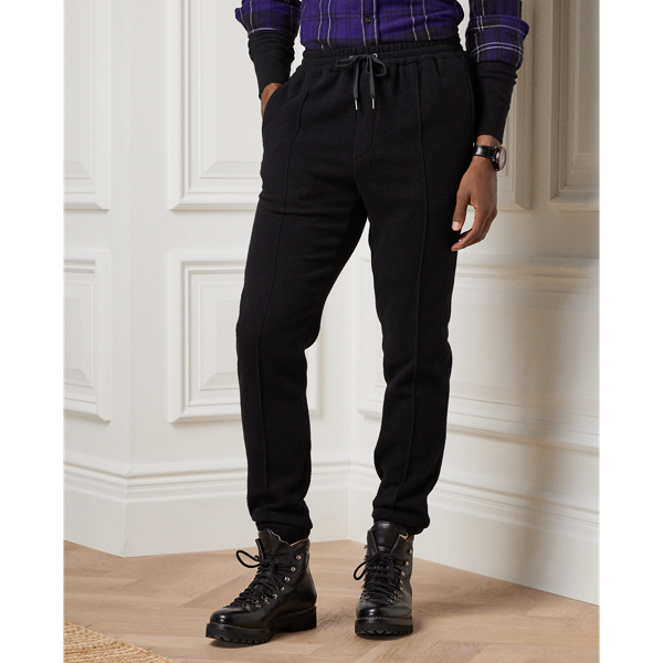 Black Cashmere-Wool Suit Trouser Purple Label 4
