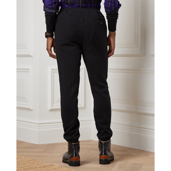 Black Cashmere-Wool Suit Trouser Purple Label 5