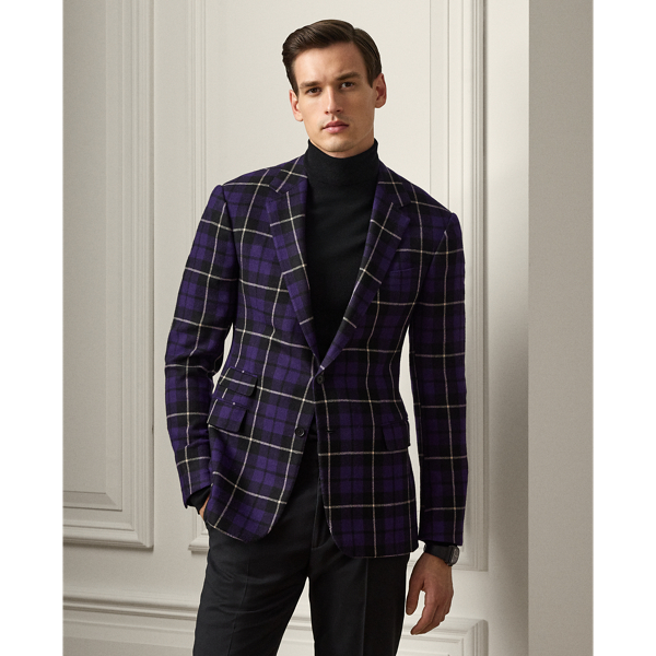 Kent Handmade Plaid Cashmere Suit Jacket