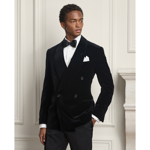 Ralph lauren velvet blazer mens best sale