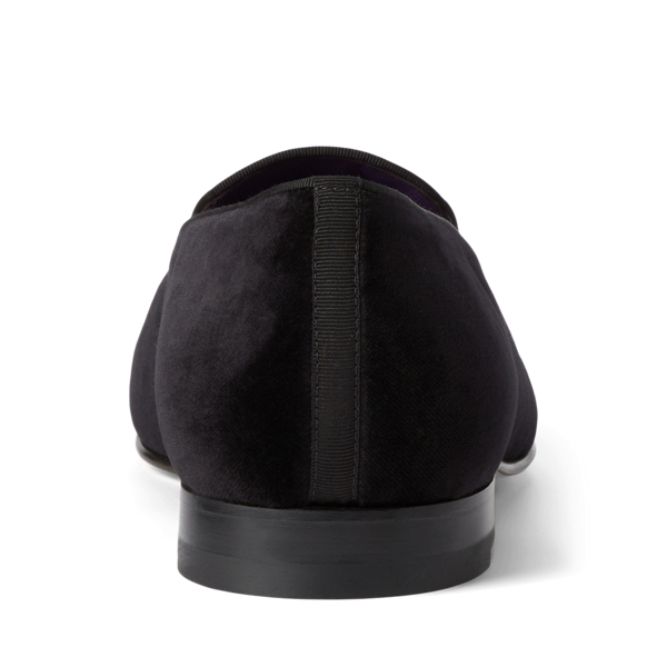 Black Alonzo Bullion Crest Velvet Slipper Purple Label 3