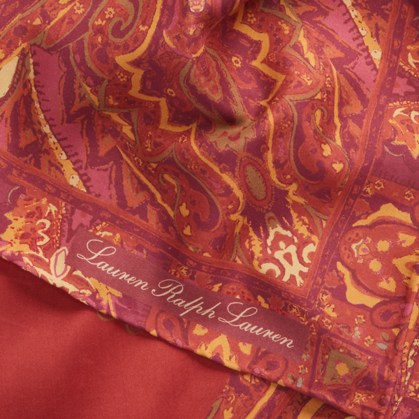 Bossa Nova Cameron Paisley Silk Habotai Scarf Lauren 3