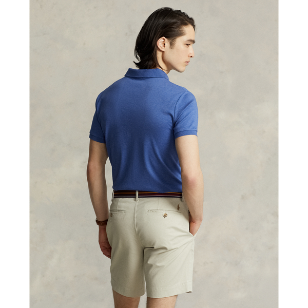 Custom-Slim-Fit Baumwoll-Poloshirt Polo Ralph Lauren in Royal verblichen meliert 5