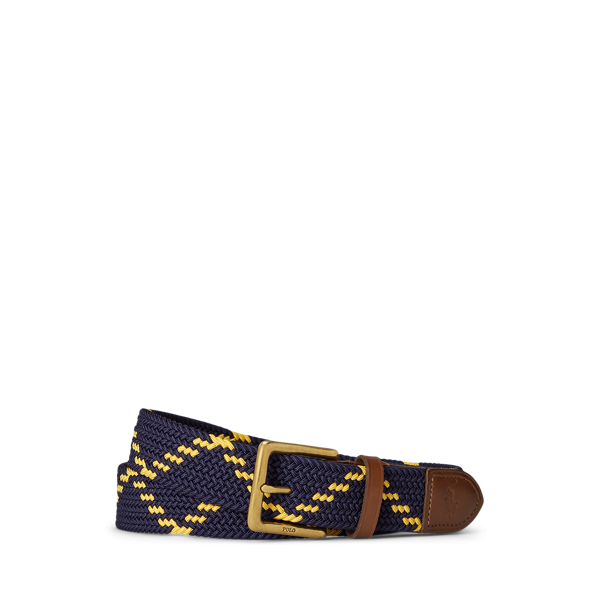 Ceinture en toile et cuir