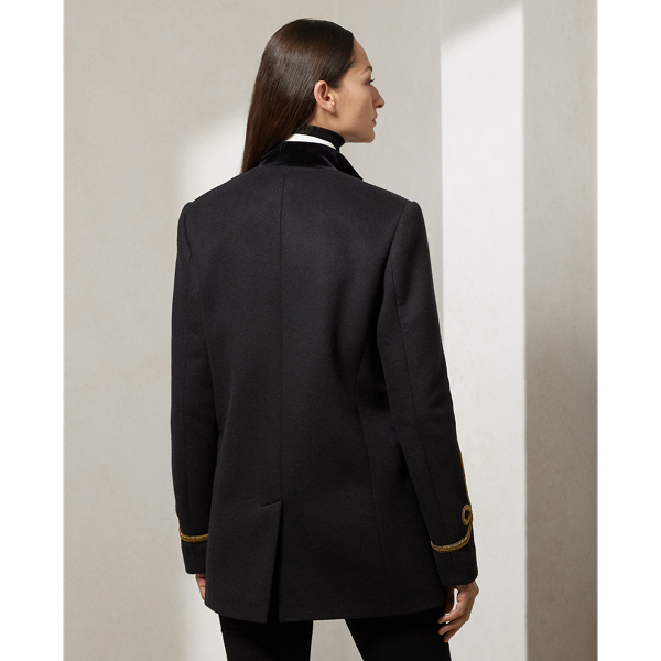 Black Alianora Wool-Cashmere Coat Ralph Lauren Collection 5