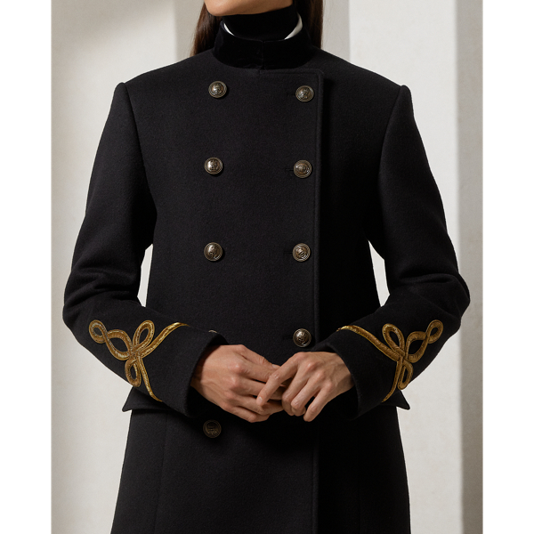 Black Alianora Wool-Cashmere Coat Ralph Lauren Collection 6