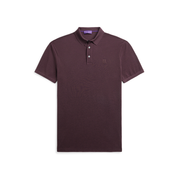 Wool Piqu&eacute; Polo Shirt Purple Label 1