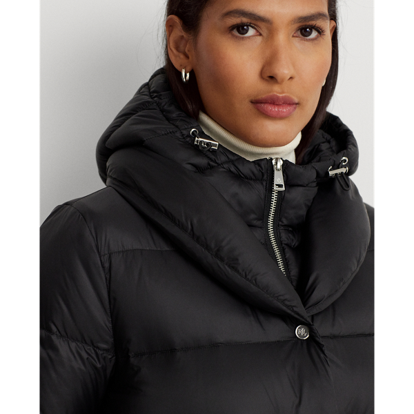 【Lauren Ralph Lauren】Oversize-Collar Down Coat◆国内発送◆ Lauren Ralph Lauren Oversize-Collar Down Coat in Black | MYER
