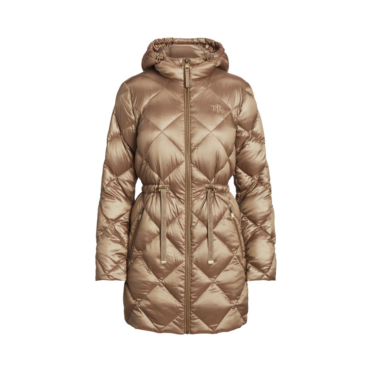 LRL新アウター【RALPH LAUREN】Diamond quilted Hooded Coat Lauren Ralph Lauren Women's Diamond Quilted Belted Hooded
