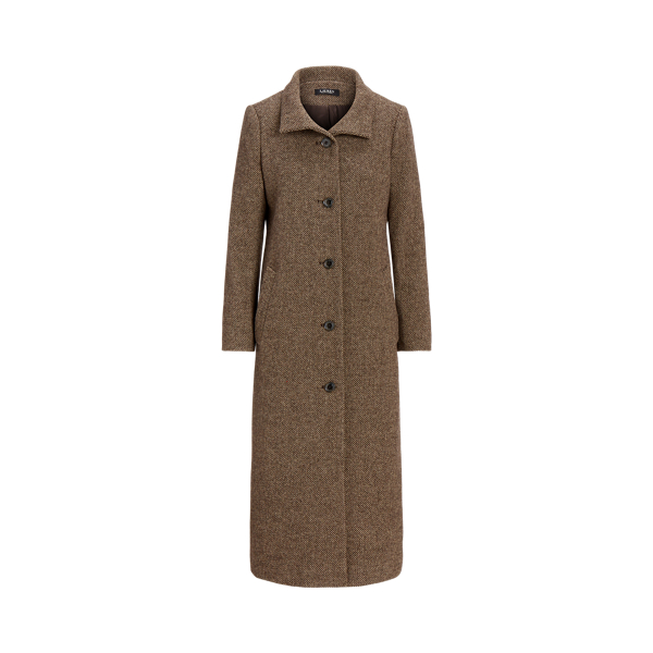 Wool-Blend Double-Breasted Coat