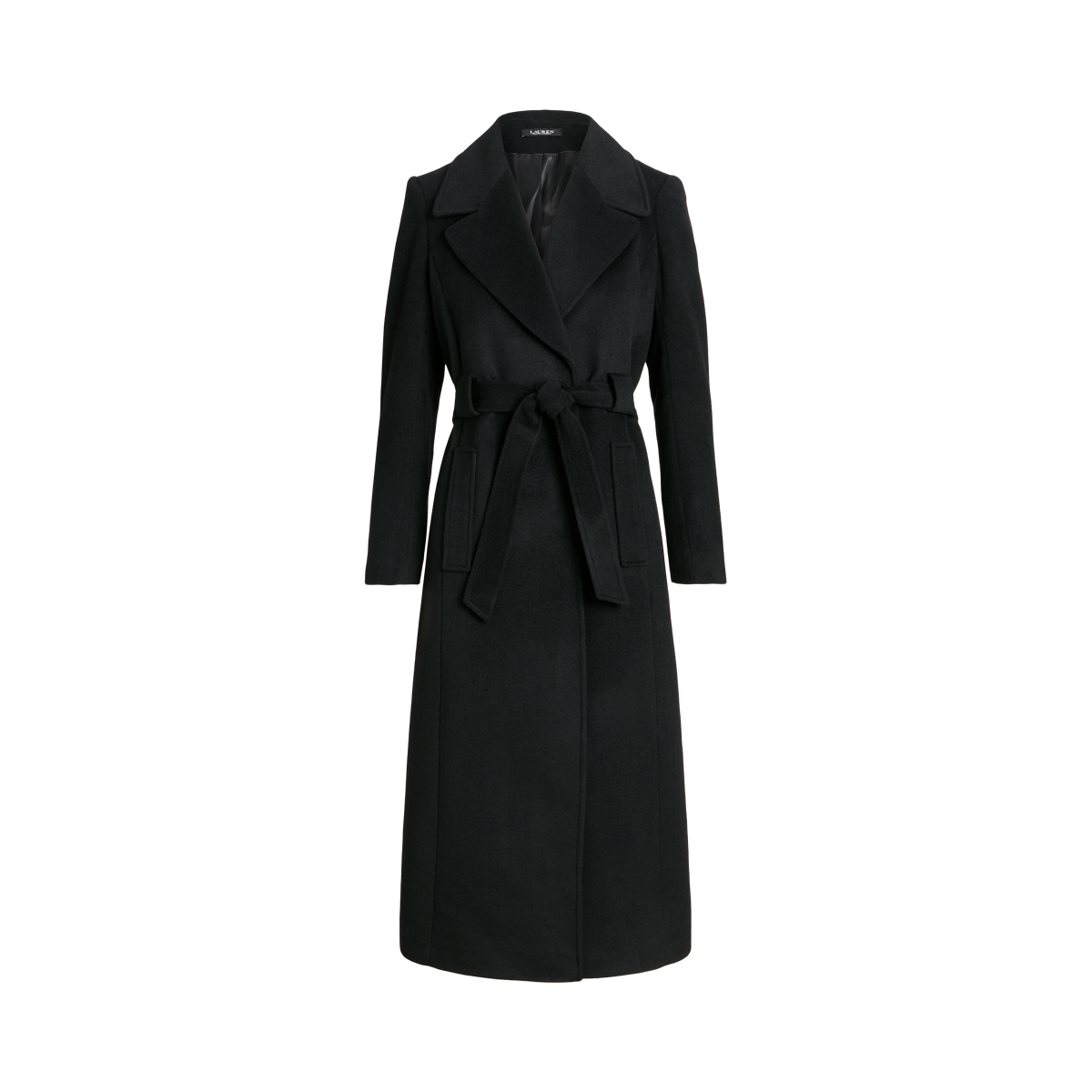 Belted wool wrap coat best sale