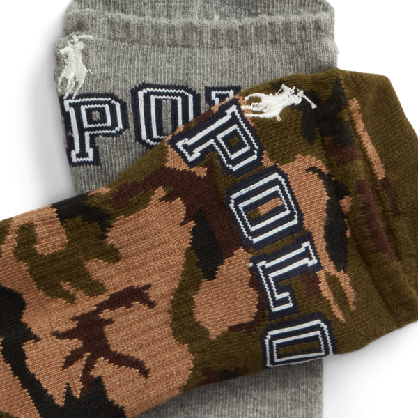 Assorted Camo Cotton-Blend Low-Cut Sock 3-Pack Polo Ralph Lauren 2