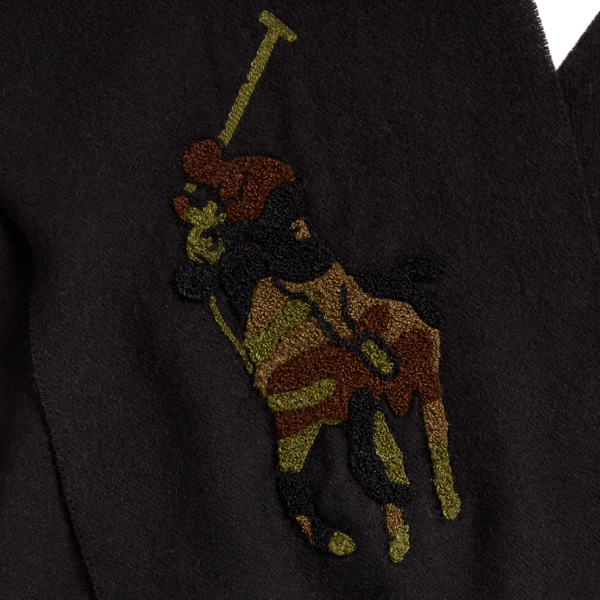 Olive Camo Camo Big Pony Wool Scarf Polo Ralph Lauren 3