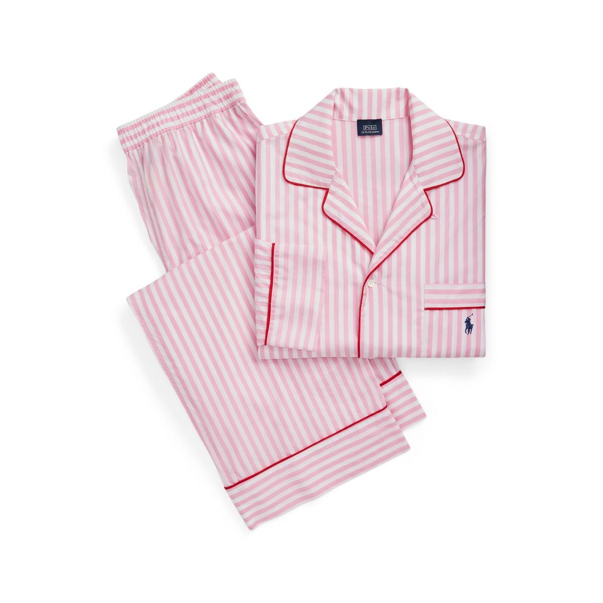 ルームウェア・パジャマ [Polo Ralph Lauren] STRIPES PAJAMA SET : 2color Striped Cotton Long-Sleeve Pajama Set