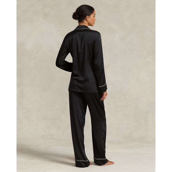 Pyjama-Set aus Seide mit langen &Auml;rmeln Polo Ralph Lauren in Onyx 4