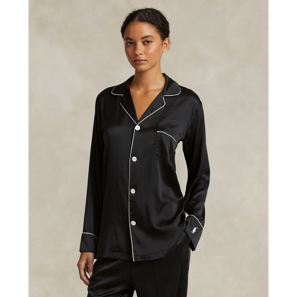 Pyjama-Set aus Seide mit langen &Auml;rmeln Polo Ralph Lauren in Onyx 5