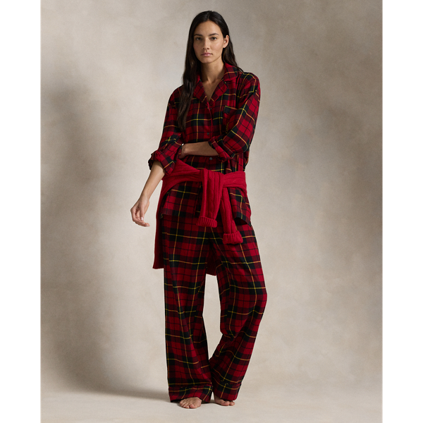 Plaid Flannel Pajama Set