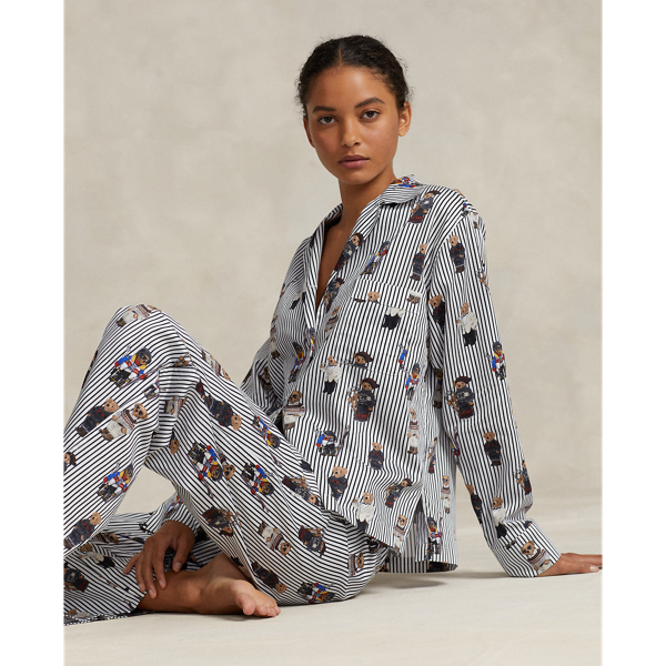 Polo Bear Sateen Pyjama Set for Women Ralph Lauren IL