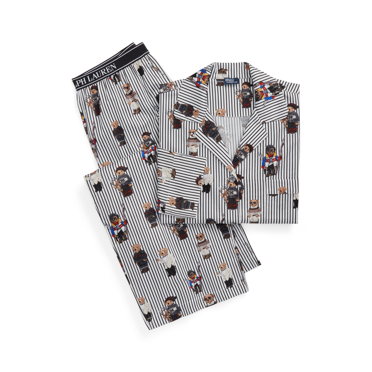 Polo Bear Sateen Pajama Set