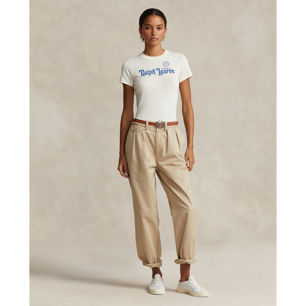 T-Shirt aus Baumwolljersey mit Logo Polo Ralph Lauren in Clubhouse-Creme 4