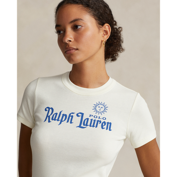 T-Shirt aus Baumwolljersey mit Logo Polo Ralph Lauren in Clubhouse-Creme 6
