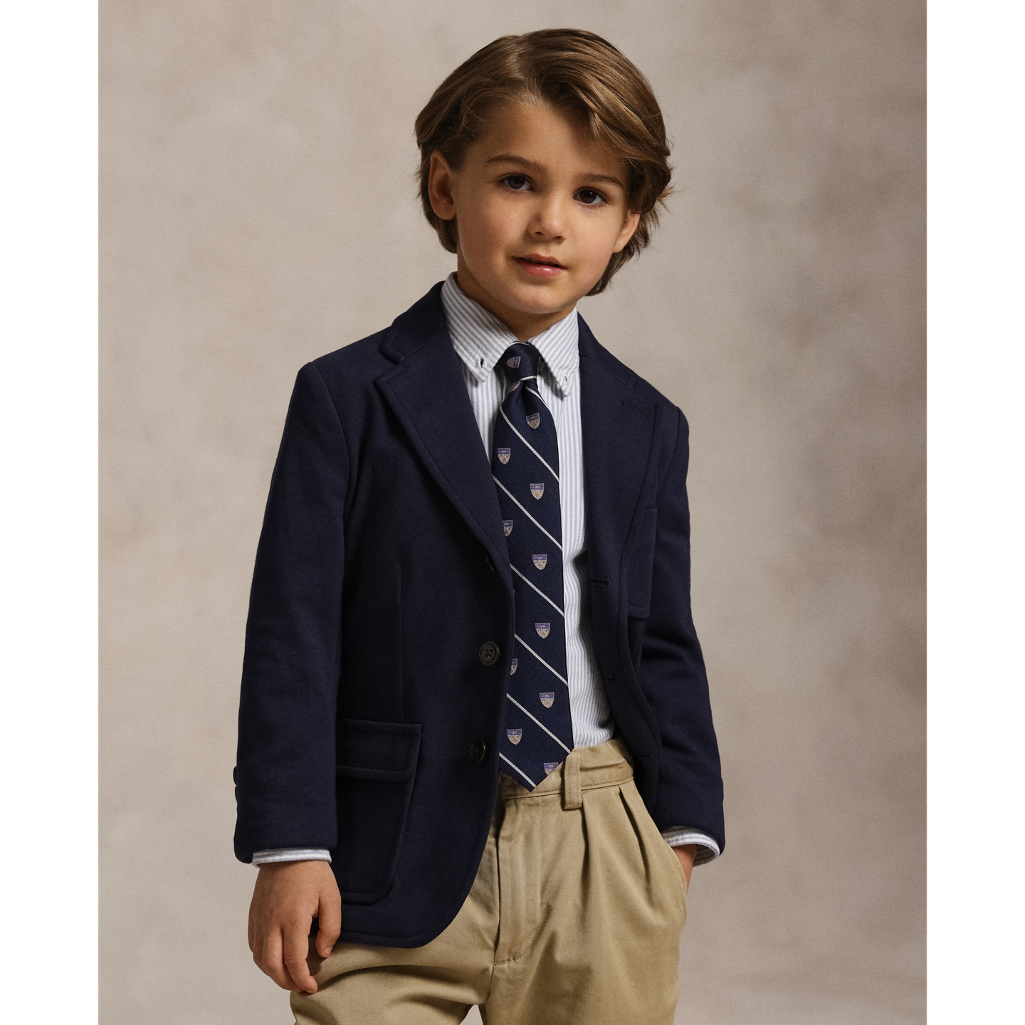 Детский пиджак Ralph Lauren Polo Soft Interlock Sport Coat, цвет: Тёмно-синий — фото 5