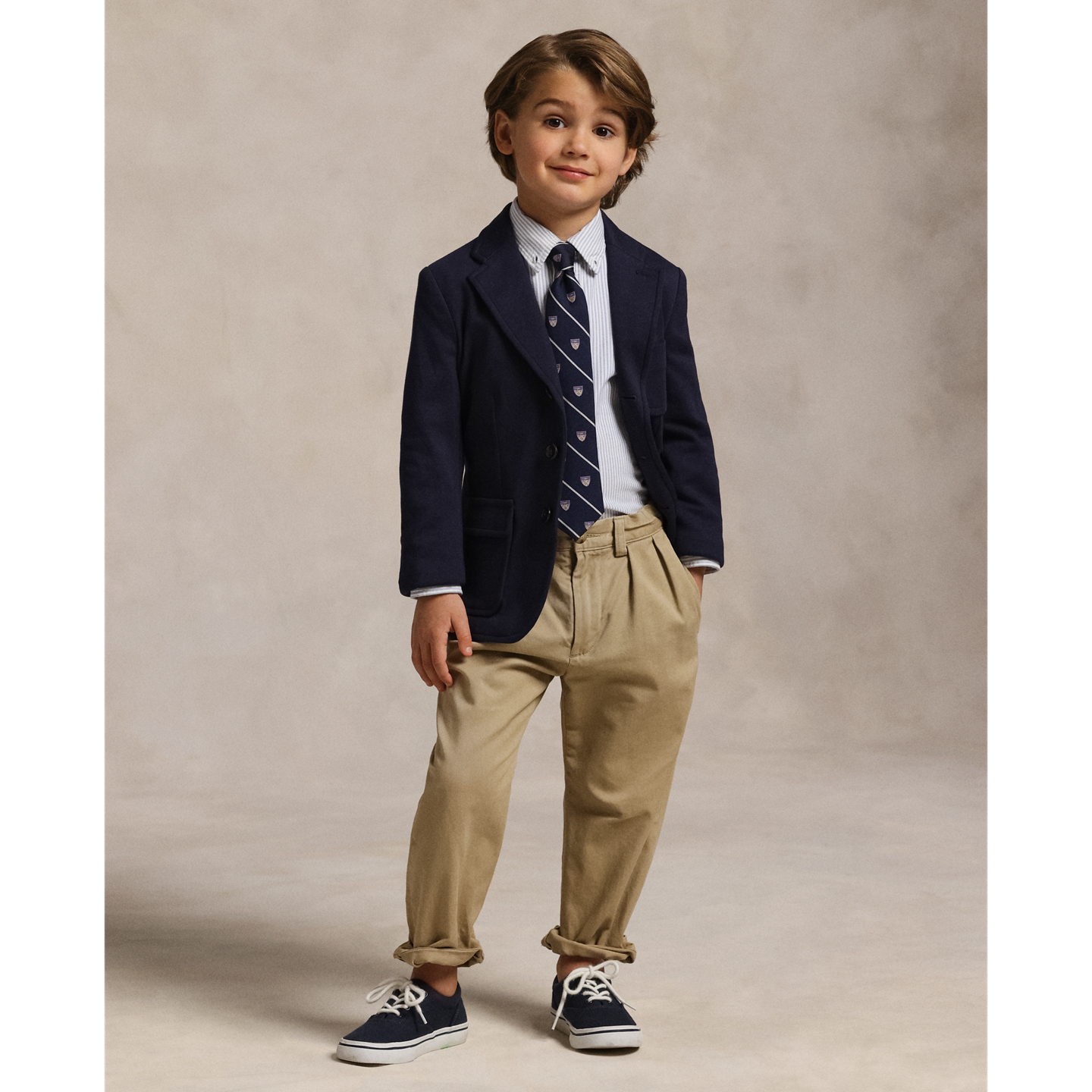 Детский пиджак Ralph Lauren Polo Soft Interlock Sport Coat, цвет: Тёмно-синий — фото 2