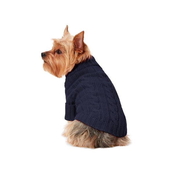 Cable-Knit Cashmere Dog Sweater
