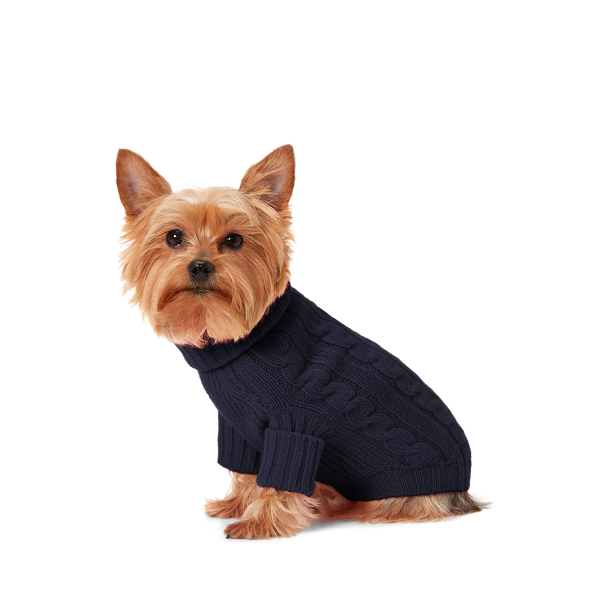 Cable-Knit Cashmere Dog Sweater