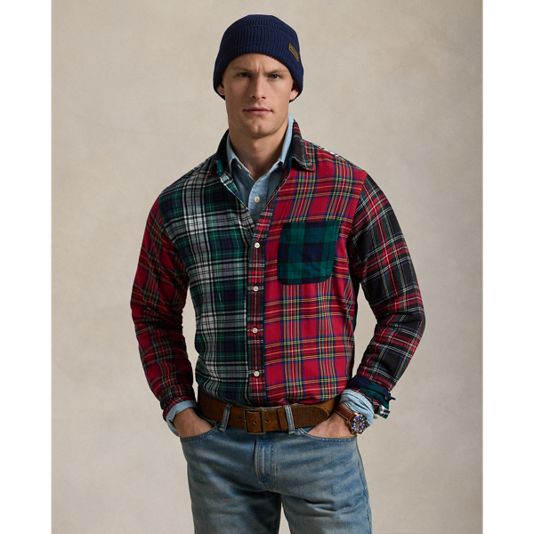 Classic Fit Plaid Twill Fun Shirt 